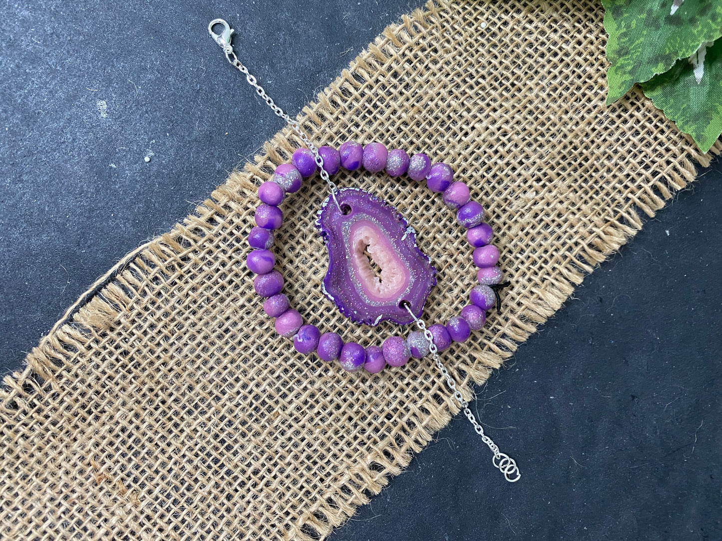 Purple Faux Geode Collection