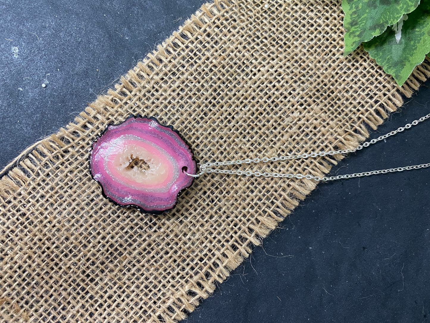 Pink Faux Geode Collection