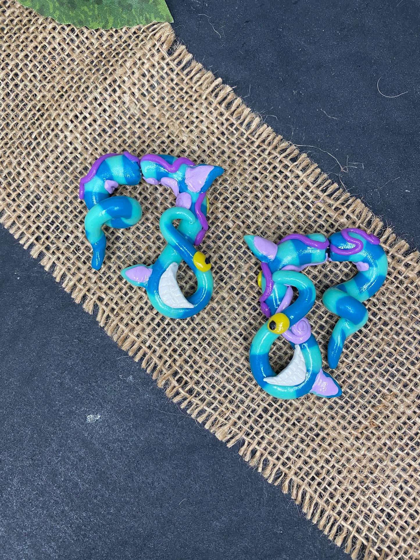 Cheshire Cat Earrings (Faux or Real Stretchers Available)