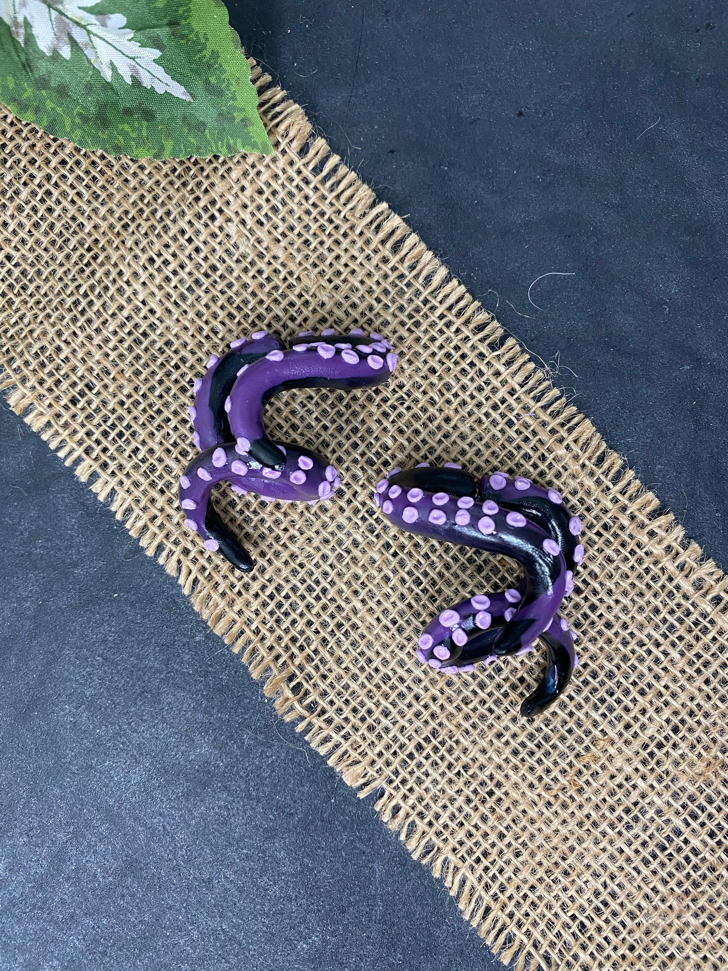 Ursula Tentacle Earrings (Faux or Real Stretchers available)