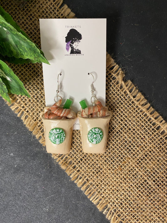 Pumpkin Spice Latte Earrings