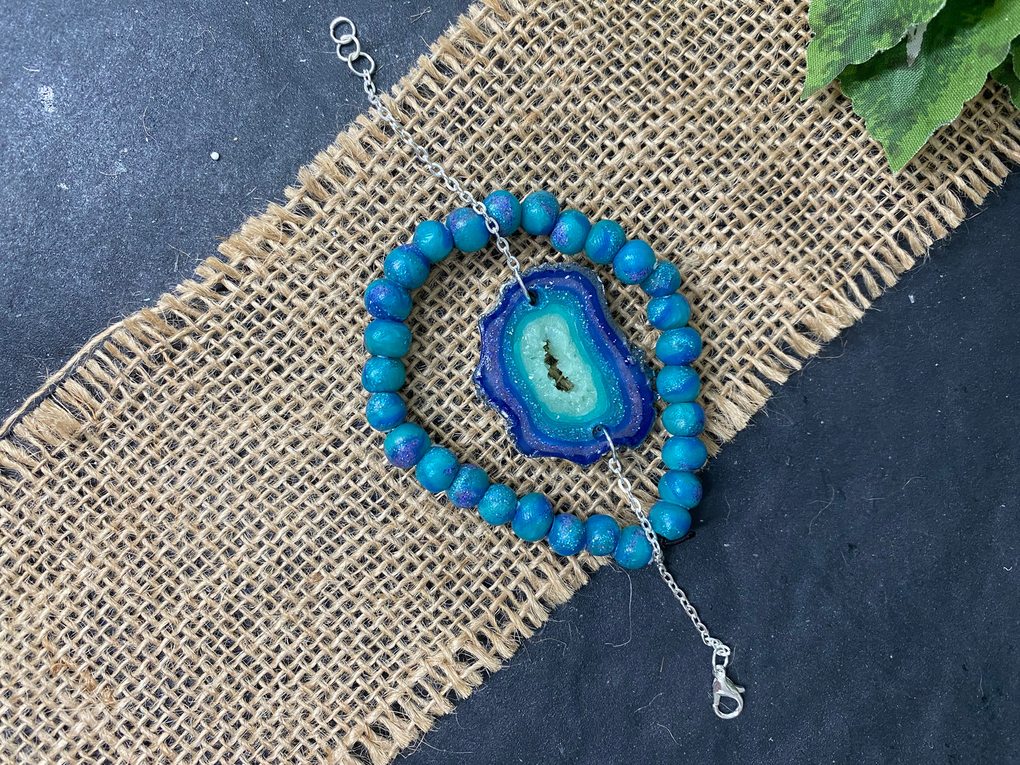 Blue Faux Geode Collection