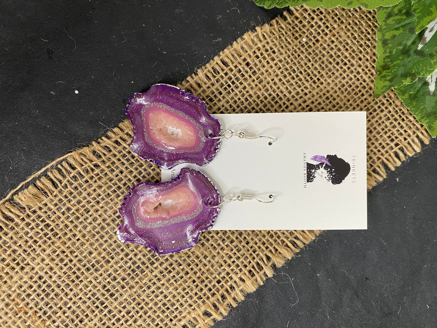 Purple Faux Geode Collection