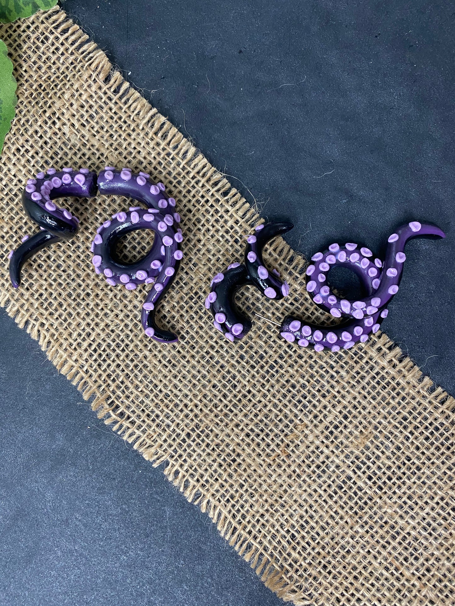 Ursula Tentacle Earrings (Faux or Real Stretchers available)