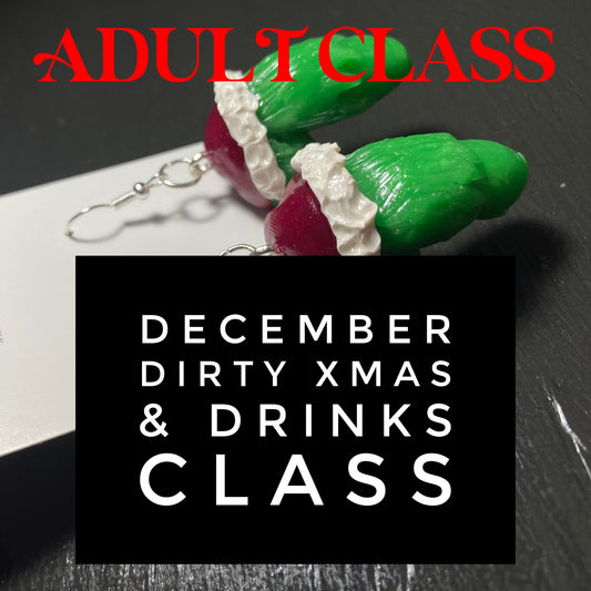 Dec LIVE Zoom Class - ADULTS ONLY, Drinks and Dinks!