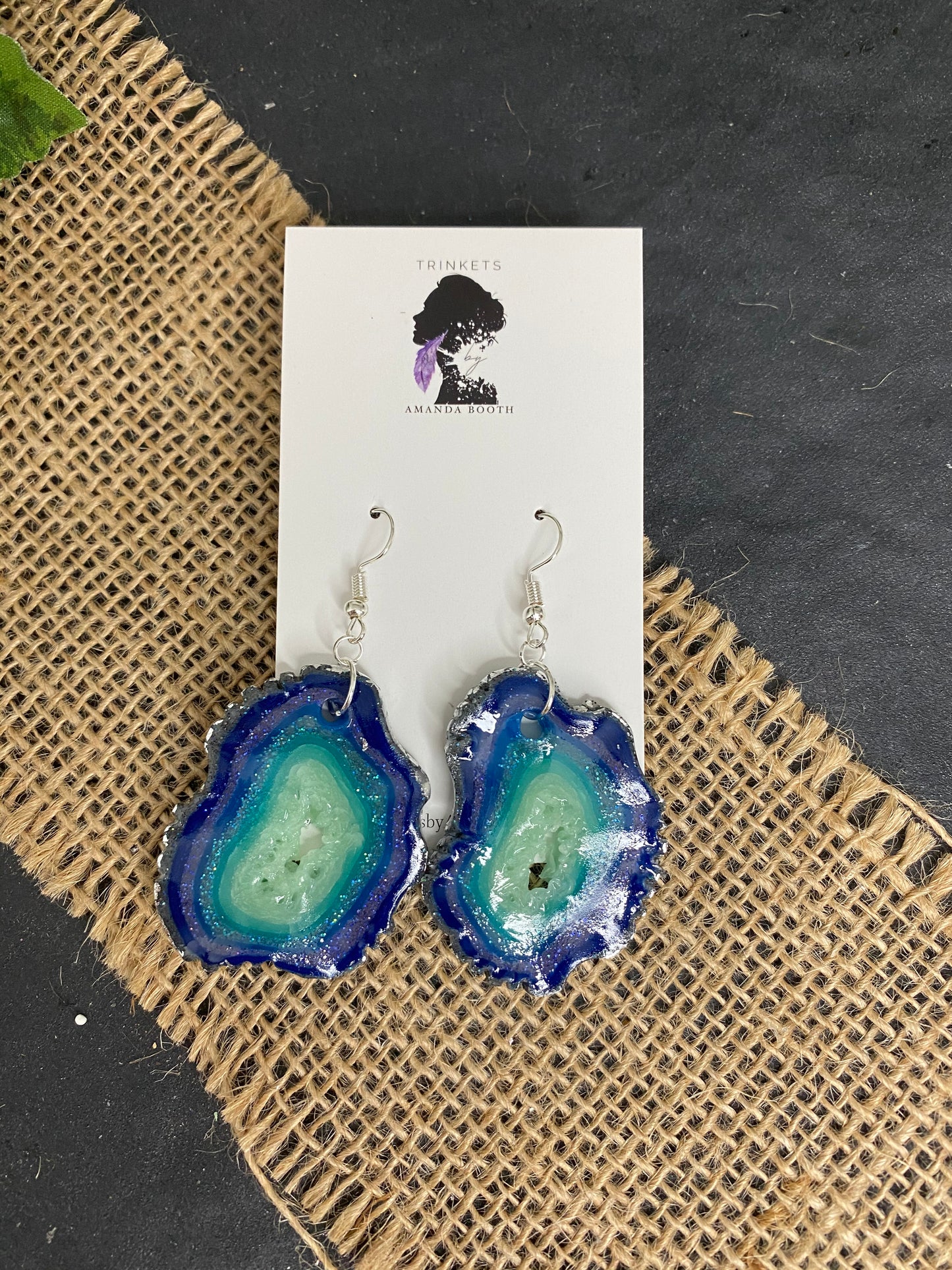 Blue Faux Geode Collection
