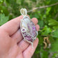 Mystery Faux Geode Necklace with Weaved Wire Wrapping