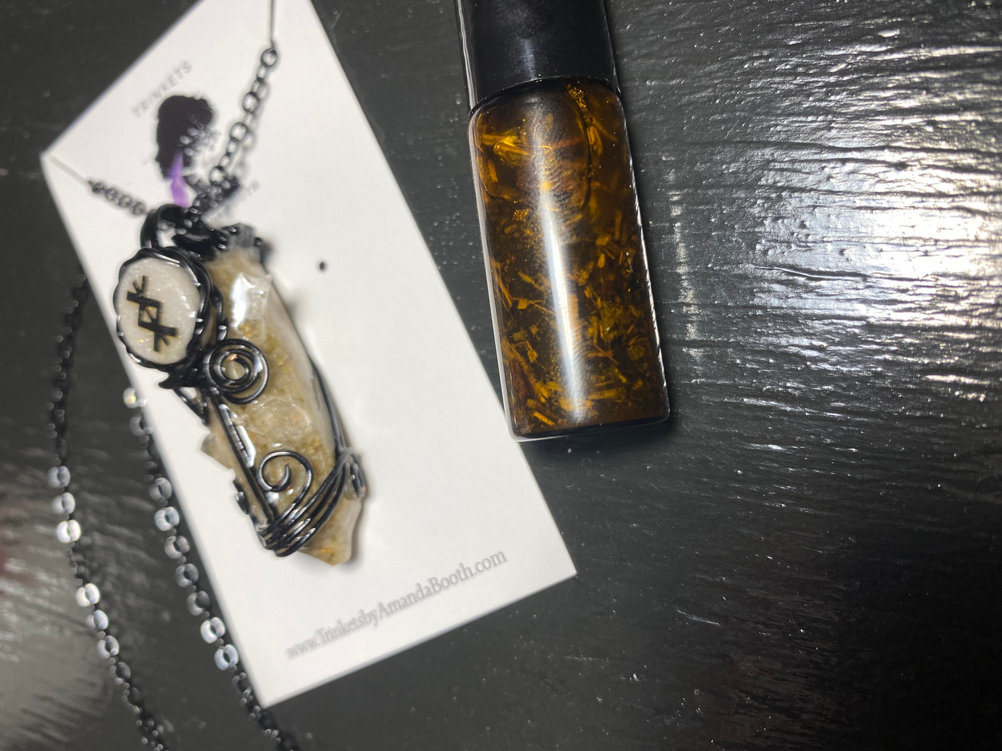 Protection Intention Necklace with Free Oil