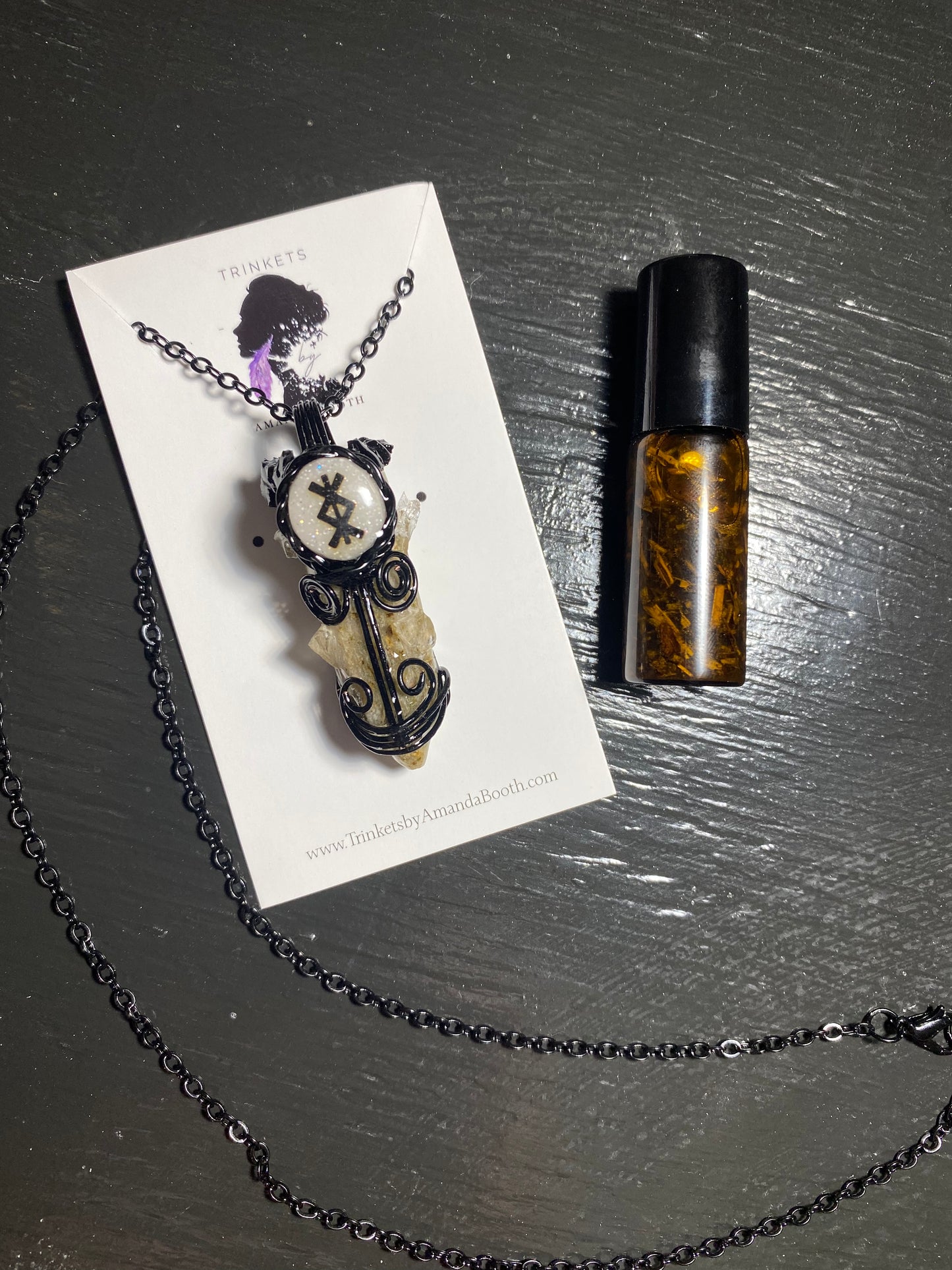 Protection Intention Necklace with Free Oil