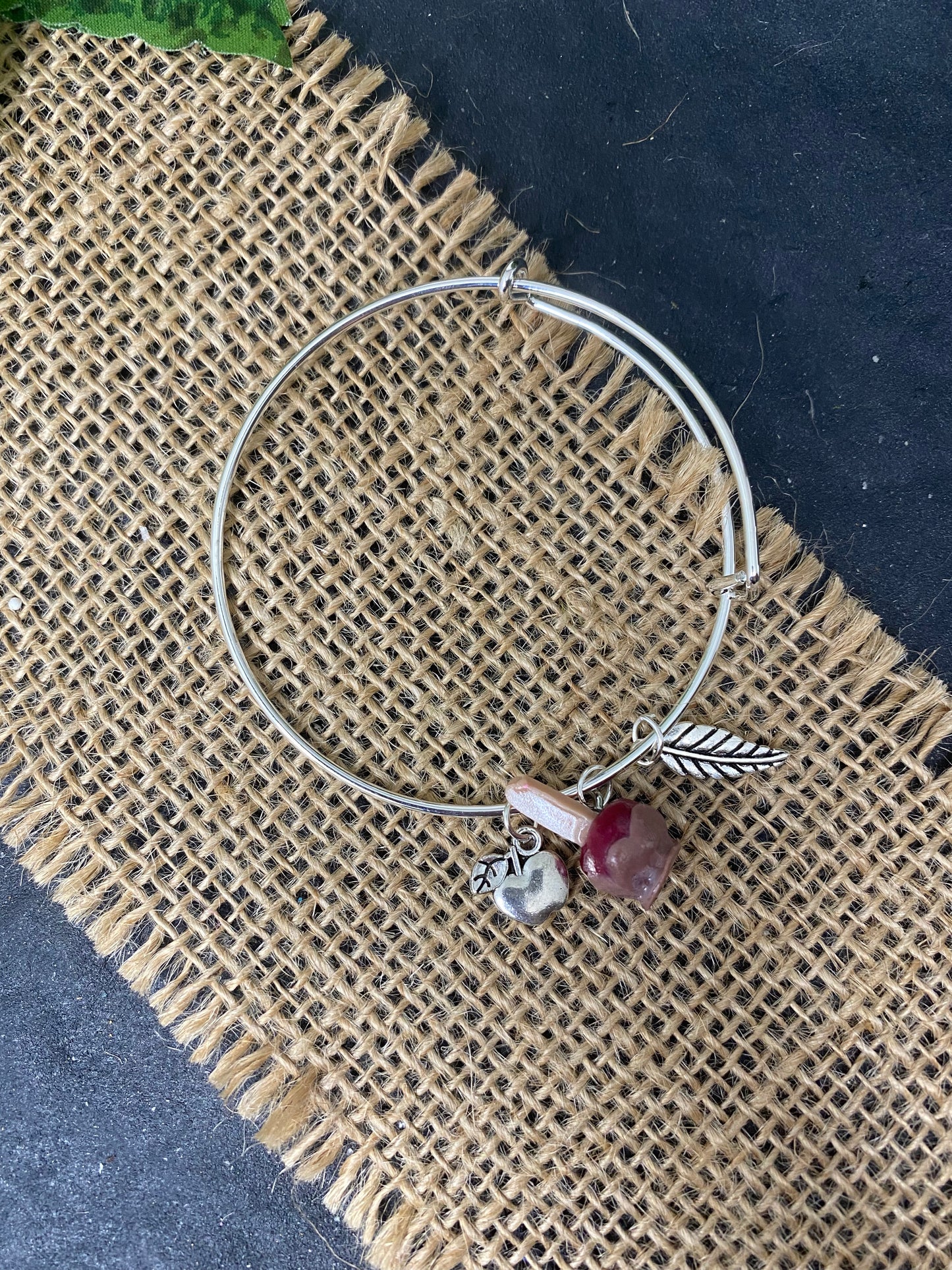 Candy Apple Charm Bracelet